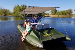 Floating leisure inflatable catamaran Sea Fisher 550А